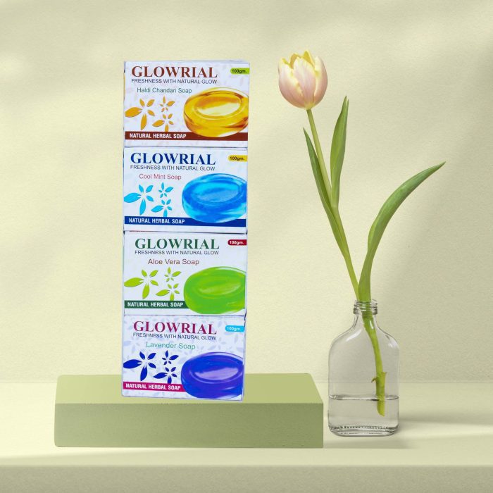 flower product backdrop with tulip green