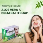Niramya Herbal Aloe Vera and Neem Natural Bath Soap - Image 2