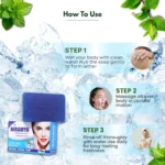 Niramya Herbal Cool Mint Natural Bath Soap - Image 4