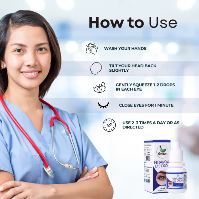 NIRAMYA Ayurvedic Eye Drops – Relief for Tired, Itchy & Dry Eyes - Image 5